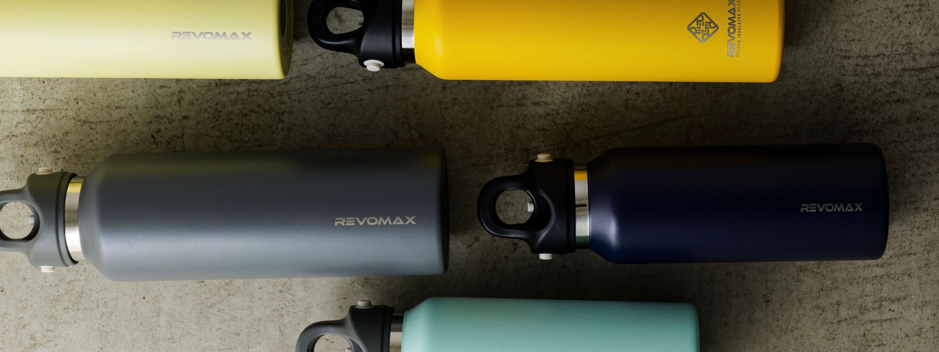 アメリカ、ポートランド発水筒ブランドREVOMAX。最大の特長はワンプッシュ開閉可能で炭酸対応・ホット・アイス可で万能な水筒。スタンダードコレクション