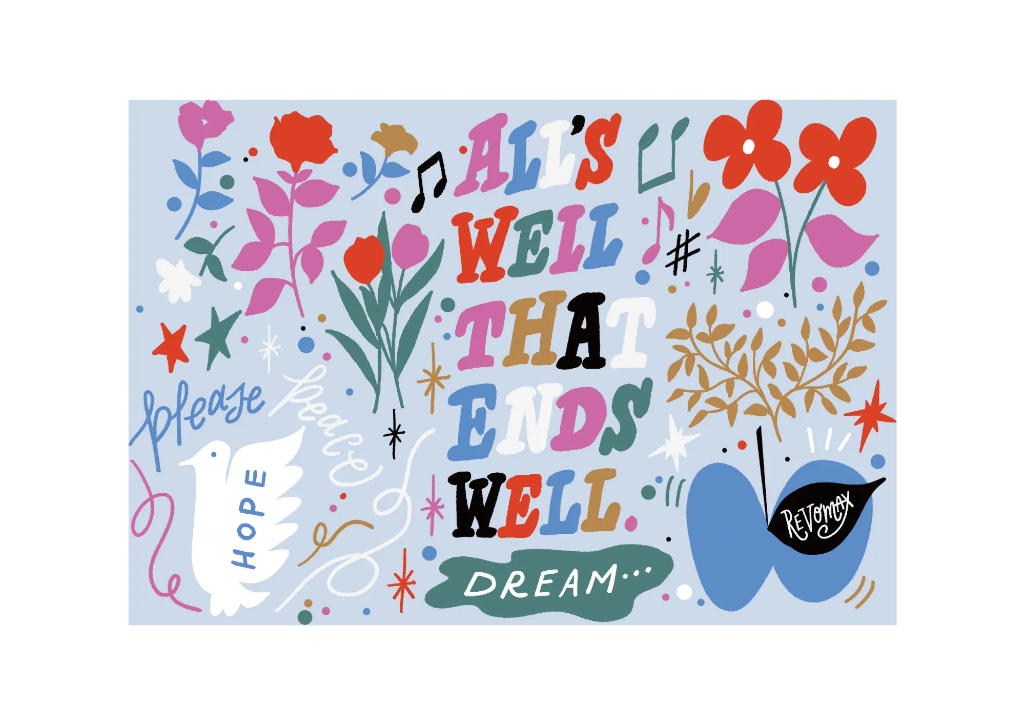 SHOGO SEKINE氏とコラボレーション水筒発売。REVOMAXのために描き下ろしてくださったデザインをあしらった限定コラボ水筒。全5色展開。春の新色ペールカラーも仲間入り!