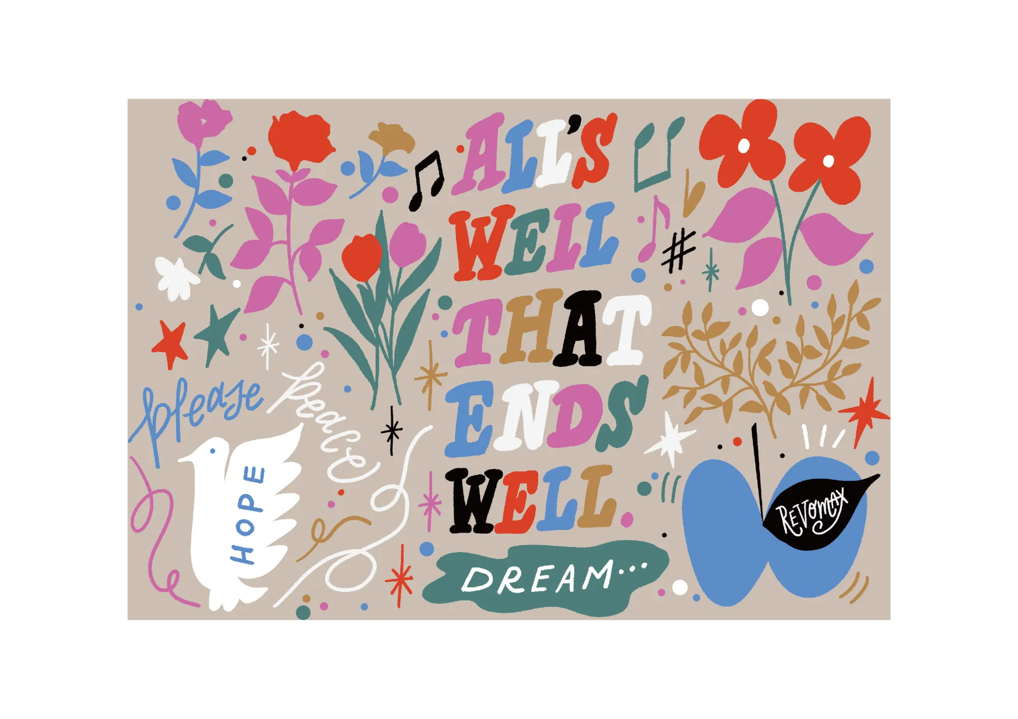 SHOGO SEKINE氏とコラボレーション水筒発売。REVOMAXのために描き下ろしてくださったデザインをあしらった限定コラボ水筒。全5色展開。春の新色ペールカラーも仲間入り!